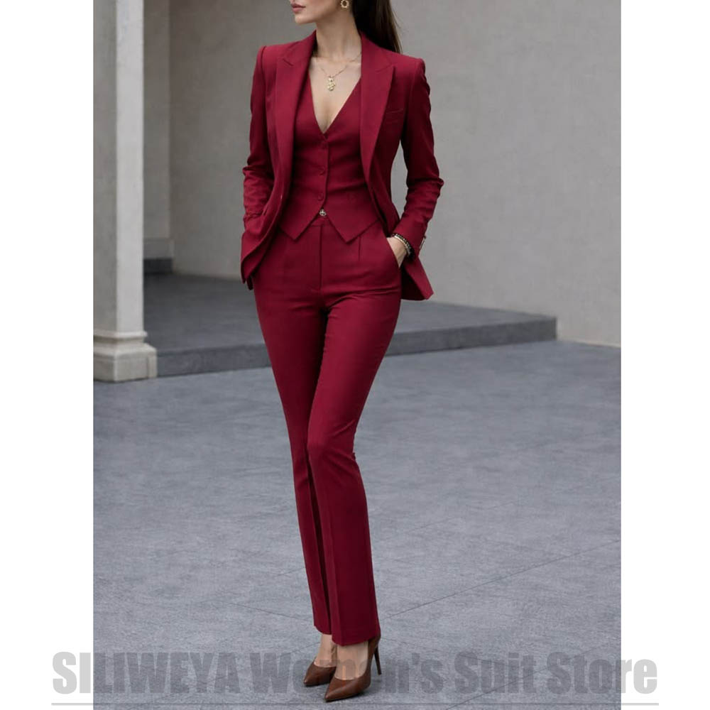 Women'S Formal Wear Wedding - Женский костюм-тройка: пиджак, жилет, брюки. Элегантный