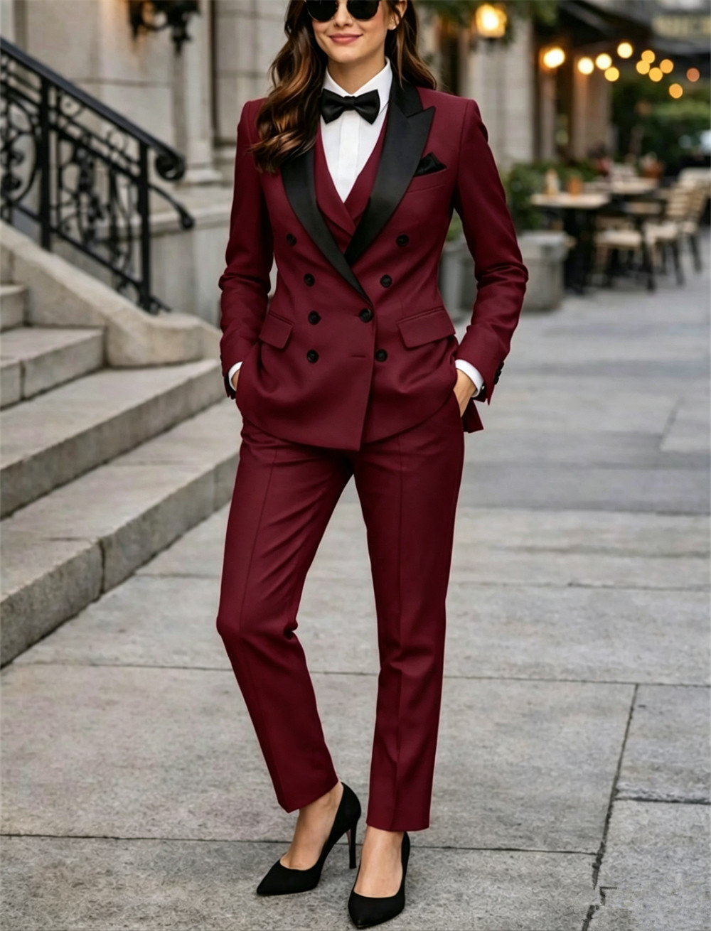 Женские двубортные костюмы-тро – обзор и цена Women Formal Wear Tailor