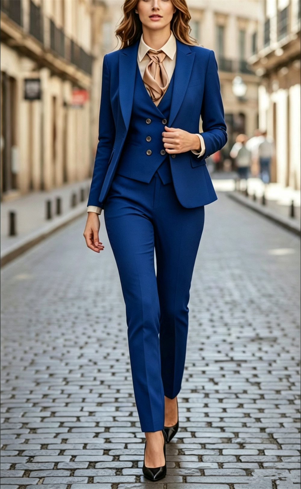 Женский черный костюм из 3 пре – обзор и цена Women Formal Wear Tailor